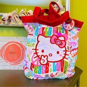 Hello KittyLove/Peace Tote Bag